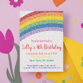 Invitation Parties scintillant Rainbow Party Invitation, Rain