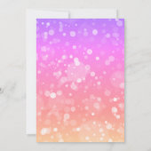 Invitation Parties scintillant Rainbow Sparkle Lumières 60e a (Dos)