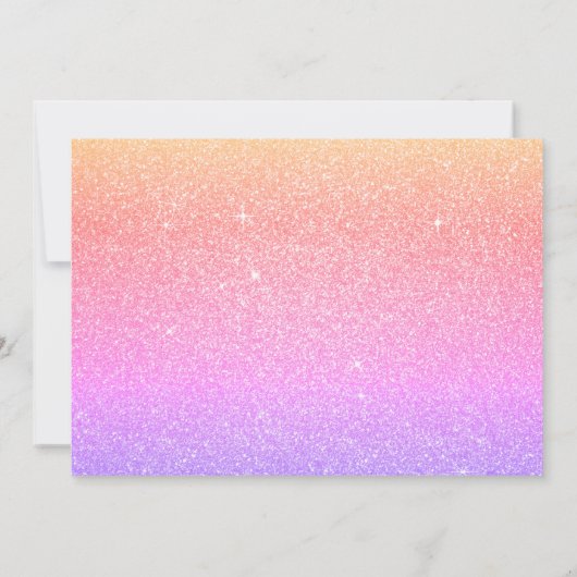 Invitation Parties scintillant Rainbow Sparkle Quinceañera (Dos)