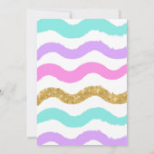 Invitation Parties scintillant Rainbow Stars Anniversaire Inv (Dos)