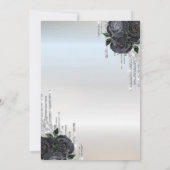 Invitation Parties scintillant, Robe Black Roses Sweet 16 Inv (Dos)