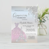Invitation Parties scintillant, Robe Lavander, Eiffel Quincea (Debout devant)