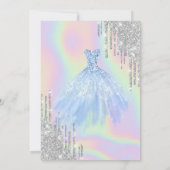 Invitation Parties scintillant, Robe, Tour Eiffel Opal Sweet  (Dos)