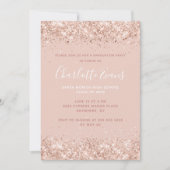 Invitation Parties scintillant rose (Devant)