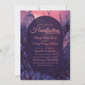 Invitation Parties scintillant rose Alternative Gothique Luxe (Devant)