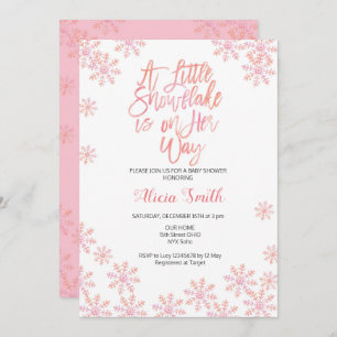Invitation Parties scintillant rose Baby shower de la fille d
