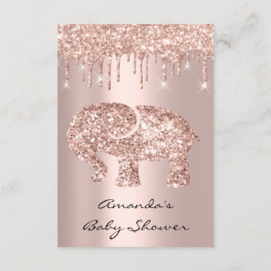 Invitation Parties scintillant  Rose bébé fille garçon douche