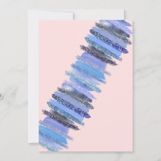 Invitation Parties scintillant rose bleu ongle Spa polonais F (Dos)