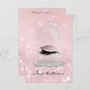 Invitation Parties scintillant Rose Blush Diamond Vip Lashes 