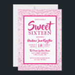 Invitation Parties scintillant rose Bordure fille douce 16 In<br><div class="desc">Parties scintillant rose Bordure Fille Sweet 16 Invitation de fête Collections assorties à Niche et Nest magasin.</div>