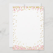 Invitation Parties scintillant rose Carrousel Baby shower Inv (Dos)