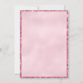 Invitation Parties scintillant Rose Château Fairy Tale Thème (Dos)