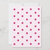 Invitation Parties scintillant rose chaud Jardin d'enfants (Dos)