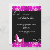 Invitation Parties scintillant rose chaud talons hauts Diaman (Dos)
