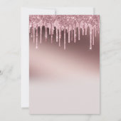 Invitation Parties scintillant rose chic Soixante surprise 60 (Dos)