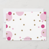 Invitation Parties scintillant rose Confetti C'est un Baby sh (Dos)