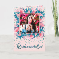 Parties scintillant rose Confetti Floral Español Q