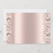 Invitation Parties scintillant rose Confetti Rose Baby shower (Dos)