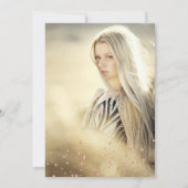 Invitation parties scintillant rose en or confetti blush Swee (Dos)