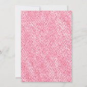 Invitation Parties scintillant rose et argent Mariage floral (Dos)