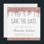 Invitation Parties scintillant rose et gris pâle 16 Enregistr<br><div class="desc">Rose Gold - Blush Pink,  White and Charcoal Grey (Grey) Sparkle Dripping Parties scintillant Sweet sixteen - 16 Fête d'anniversaire de la fille Enregistrer la date Invitation. Cette invitation est parfaite pour la Parties scintillant étincelante Sweet 16th Birthday Party qui cherche à célébrer dans Rose Rose Gold.</div>