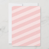 Invitation Parties scintillant rose et or et Baby shower des  (Dos)