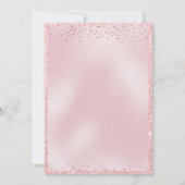 Invitation Parties scintillant rose glamour 50e anniversaire (Dos)