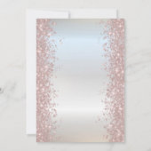 Invitation Parties scintillant rose Gold Balloons Confetti Si (Dos)
