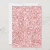 Invitation Parties scintillant rose Gold Blush Étincelle 30e  (Dos)