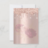 Invitation Parties scintillant  Rose Gold Bridal Sweet 16e Ma (Dos)