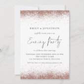 Invitation Parties scintillant rose Gold Frontières Mariage S (Devant)