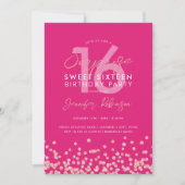 Invitation Parties scintillant rose Gold Hot Rose Surprise Sw (Devant)