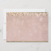 Invitation Parties scintillant Rose Gold Photo Graduation Inv (Dos)