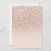 Invitation Parties scintillant rose Gold Quinceanera 15e anni (Dos)