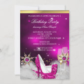 Invitation Parties scintillant rose haute talon Chaussures Si (Devant)