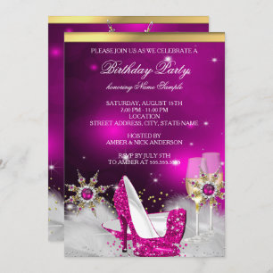 Invitation Parties scintillant rose haute talon Chaussures Si