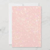 Invitation Parties scintillant rose mignonne Fille Anniversai (Dos)