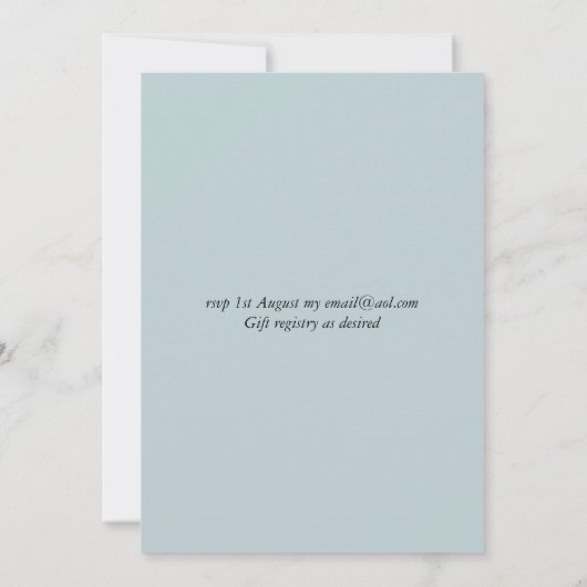 Invitation Parties scintillant Rose moderne C'Est Un Baby sho (Dos)