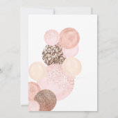 Invitation Parties scintillant rose moderne or baby shower ba (Dos)