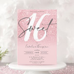 Invitation Parties scintillant rose ombre police blush photo<br><div class="desc">Vous cherchez l'invitation pour une fête de 16 ans en marbre parfait et le plus cool ? Obtenez cette parties scintillant rose cool et tendance à l'ombre rose brillant rose avec une photo script de bordure Sweet 16 invitation, ajoutez votre photo à l'arrière avec un élégant script signature. Contactez-moi si...</div>