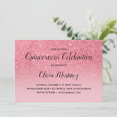 Invitation Parties scintillant rose Ombre Quinceañera (Debout devant)