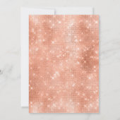 Invitation Parties scintillant rose or 40e anniversaire confe (Dos)