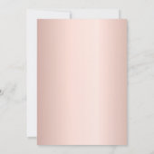 Invitation parties scintillant rose or applaudissent annivers (Dos)