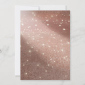 Invitation Parties scintillant rose or avec Red Roses Couples (Dos)