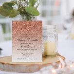 Invitation Parties scintillant rose or Bat mitzvah Glam<br><div class="desc">Cette belle invitation comporte un motif de parties scintillant et votre texte personnalisé. Utilisez le formulaire modèle pour ajouter vos informations.</div>