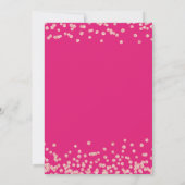 Invitation Parties scintillant rose or Confetti Sweet 16 Hot  (Dos)