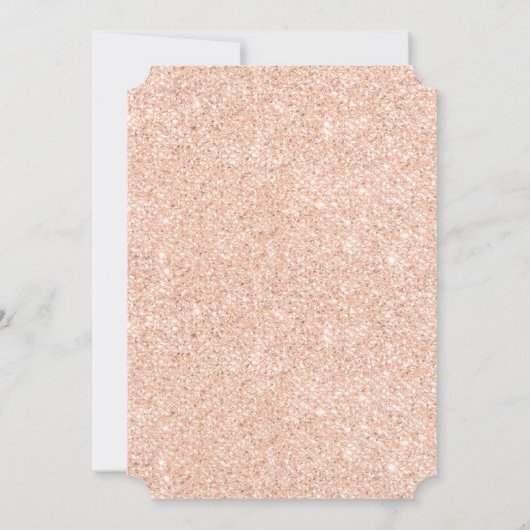 Invitation Parties scintillant rose or Dusty Blue Blush Flora (Dos)