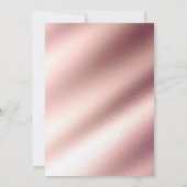 Invitation Parties scintillant rose or et Baby shower des lam (Dos)