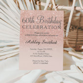 Invitation parties scintillant rose or faux rose ombre 60e an