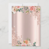 Invitation Parties scintillant  Rose or hauts talons Rose dou (Dos)